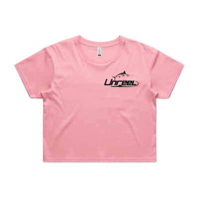 Womens Crop Tee - Black Logo Thumbnail